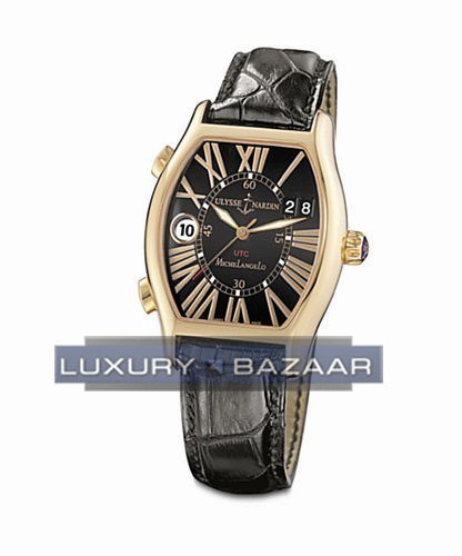 Ulysse Nardin Michelangelo UTC (RG/Black/Leather Strap) 226-68/4 - Click Image to Close